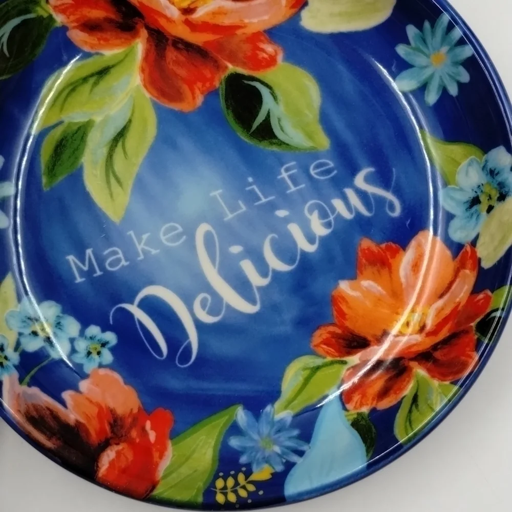 𝅺THE Pioneer Woman Spring Bouquet Blue Spoon Rest